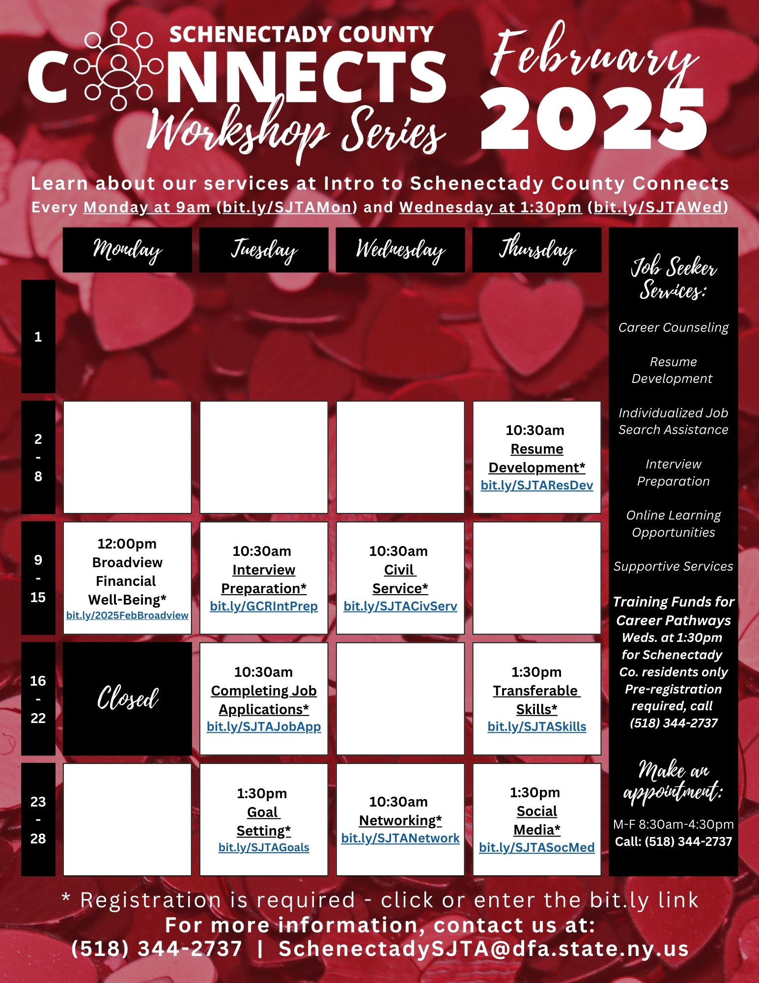 Feb workshops