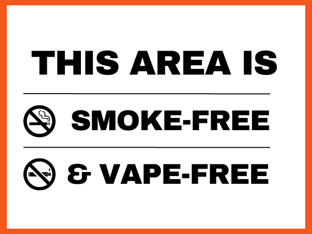 graphic: This area is Smoke Free & Vape Free