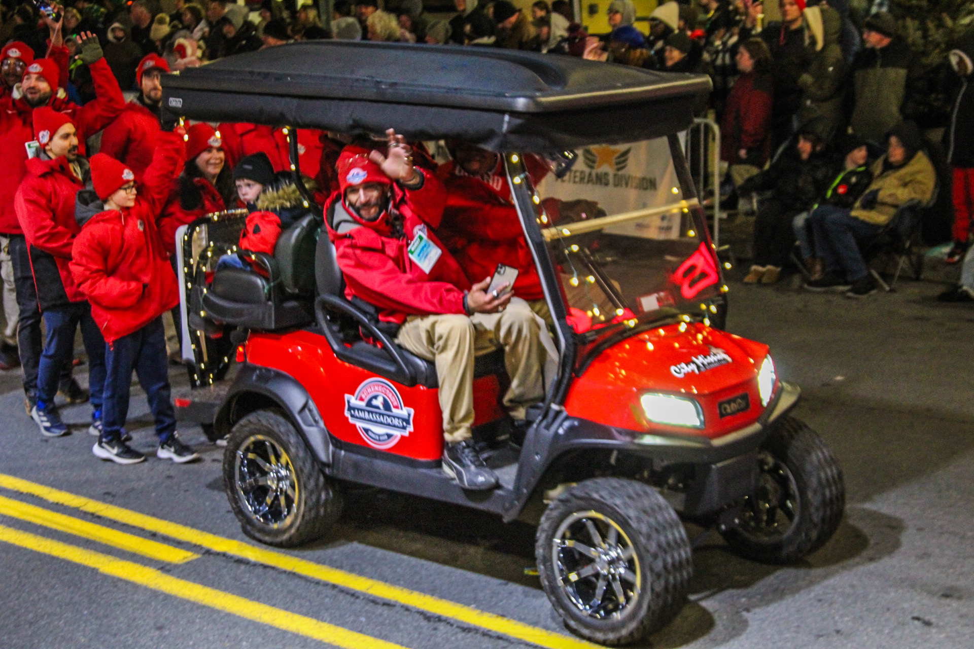 The dedicated members of the City Mission's Downtown Ambassadors Program proudly march in the 55th Annual Schenectady County Holiday Parade on Saturday, November 23, 2024.