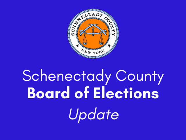 Schenectady County Board of Elections Update Graphic