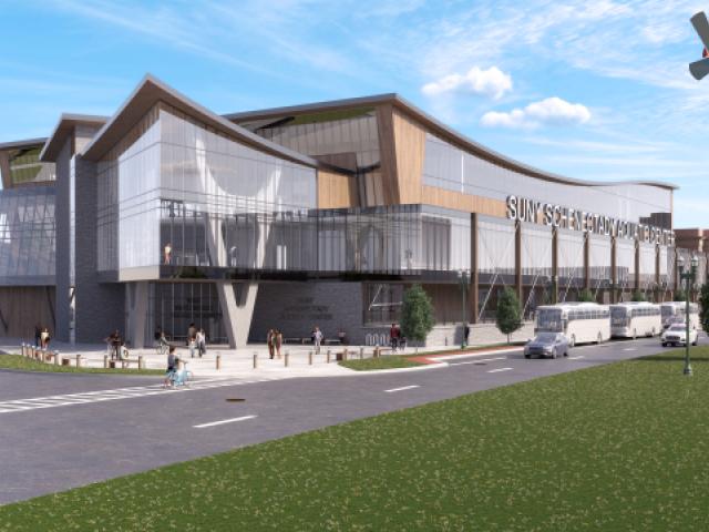 Rendering of the SUNY Schenectady Aquatics Center