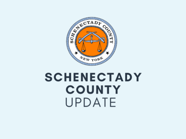 Graphic with Schenectady County Seal and "Schenectady County Update"